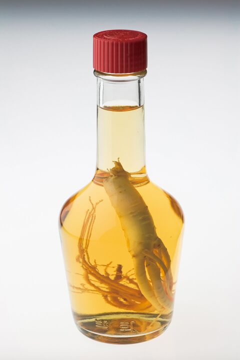 A natural aphrodisiac that improves a man's sex life - ginseng root tincture